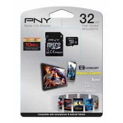 Κάρτα Μνήμης MicroSDHC PNY Class 10 32GB